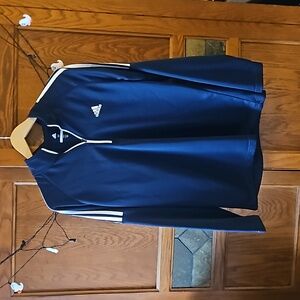 Men’s M navy long sleeve quarter zip Adidas shirt